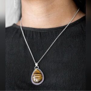 Paparazzi On The Home Frontier Brown Necklace